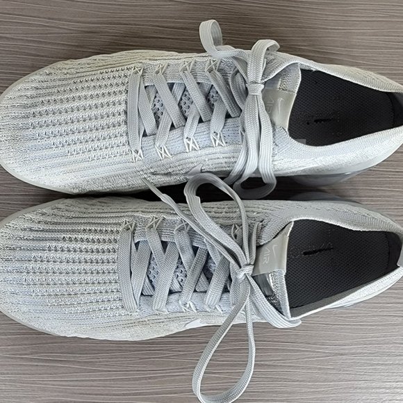 Nike Air VaporMax Flyknit 3 Sneaker, Pure Platinum AJ6900-102, Mens Size 8 / 41 - Picture 8 of 10
